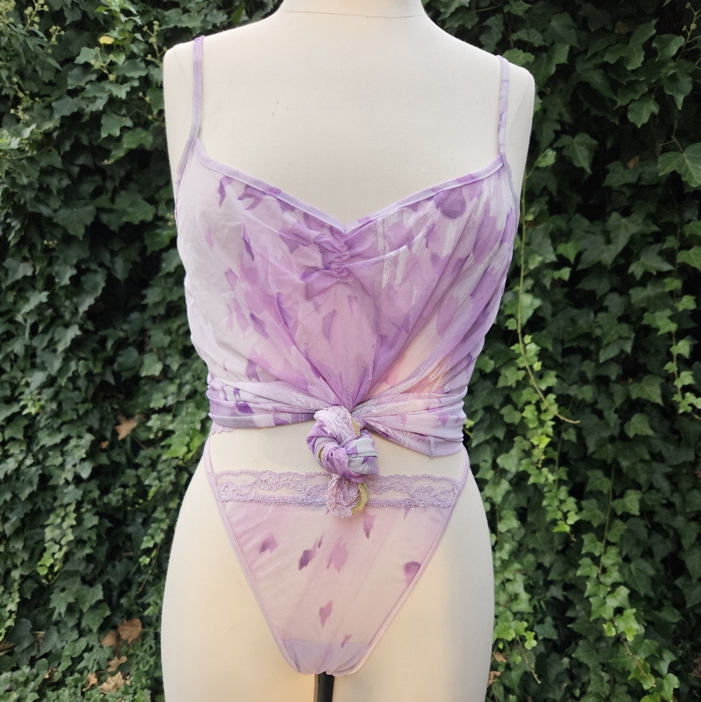 Victorias secret lavender mesh y2k dress/slip